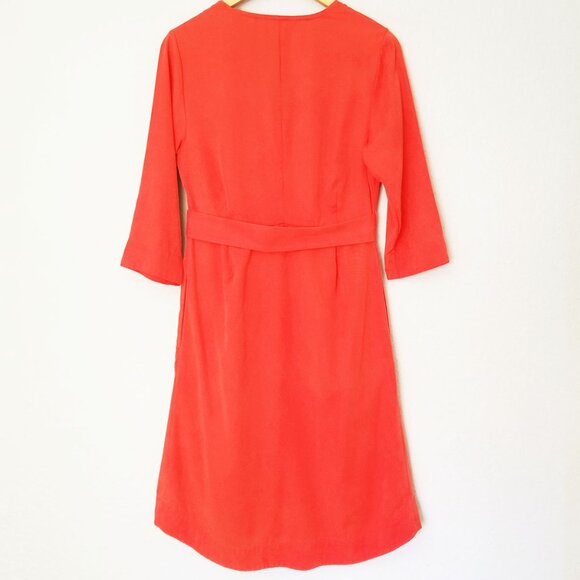 Soft Surroundings Traviata Tencel Wrap Dress Belted Cottage Resort Brunch PM - Picture 4 of 15